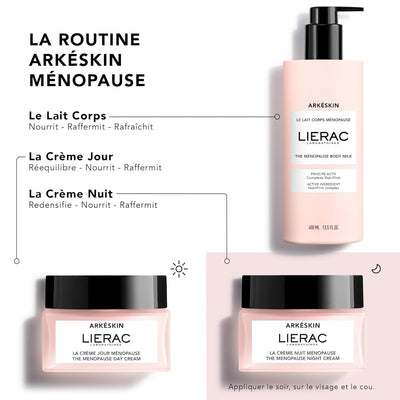 Lierac Arkeskin Nachtcreme, korrigiert sichtbare Zeichen der Menopause auf der Haut, Format 50 ml