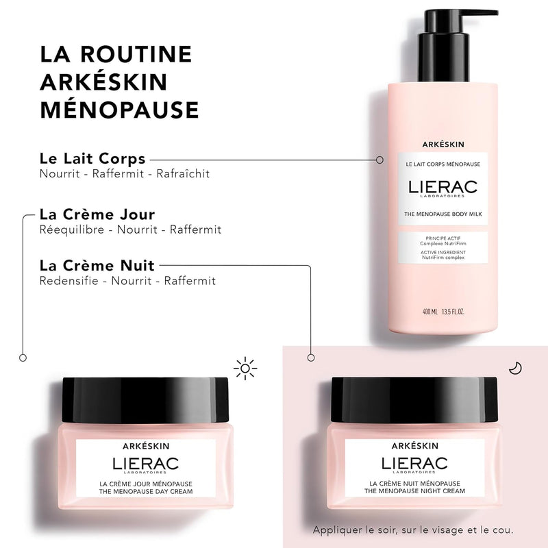 Lierac Arkeskin Nachtcreme, korrigiert sichtbare Zeichen der Menopause auf der Haut, Format 50 ml