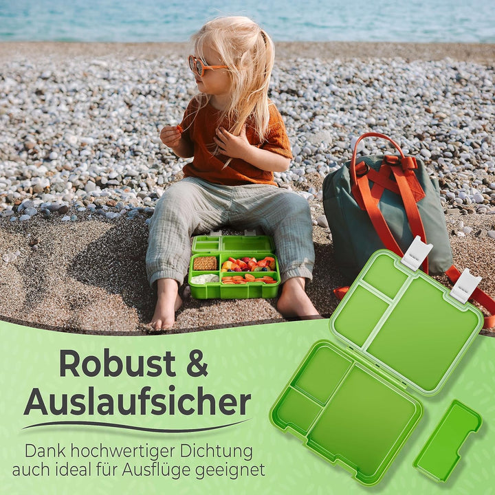 My Vesperbox® Brotdose für Kinder mit Fächern [JIN] - Lunchbox mit Trennfächern - Bento Box - Jausen