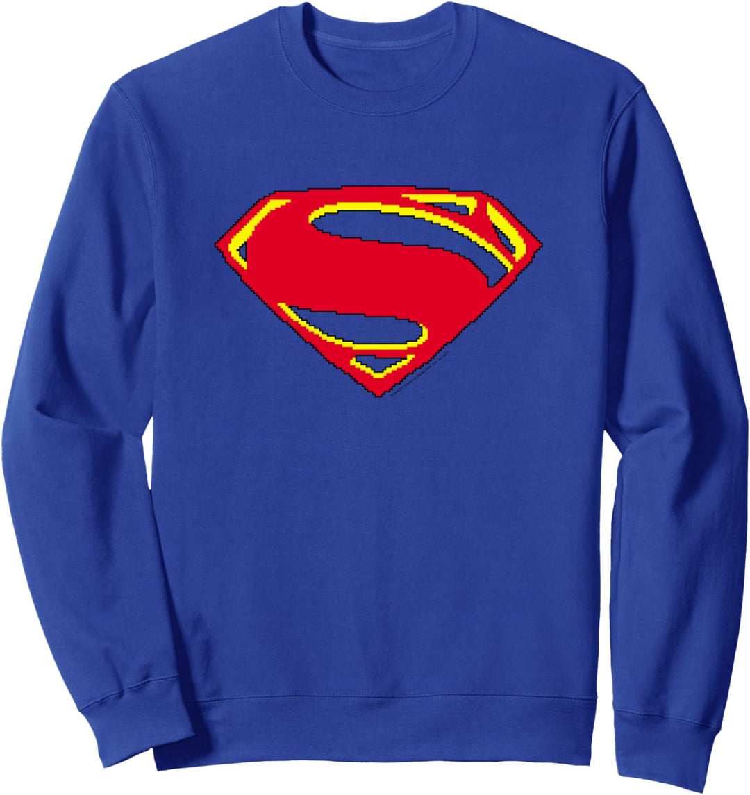 Superman Man of Steel 8 Bit Shield Sweatshirt