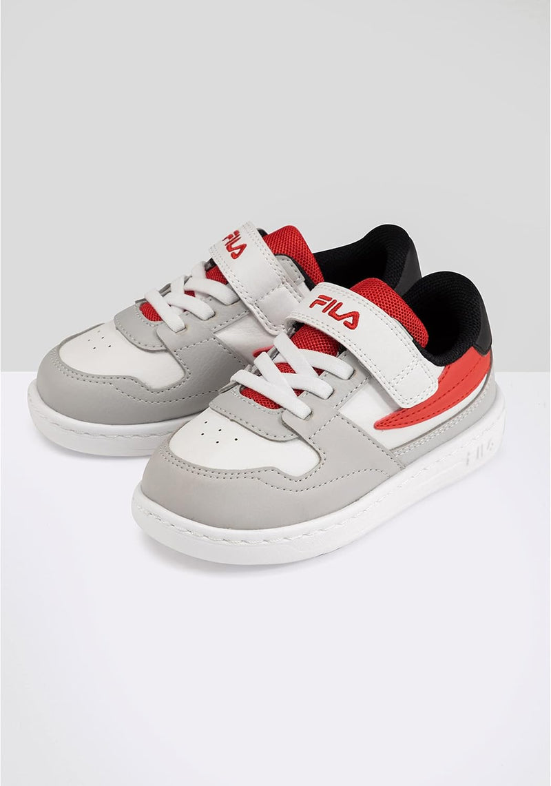 FILA Unisex Kinder Fxventuno Velcro Tdl Sneaker 22 EU Gray Violet Fila Red, 22 EU Gray Violet Fila R