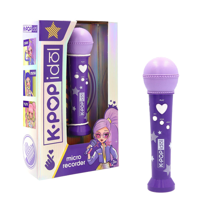 IMC Toys K-POP Idol Musikalisches Spielzeug Vom K-Pop inspirierter Mikrofon mit Sprachaufnahme und i