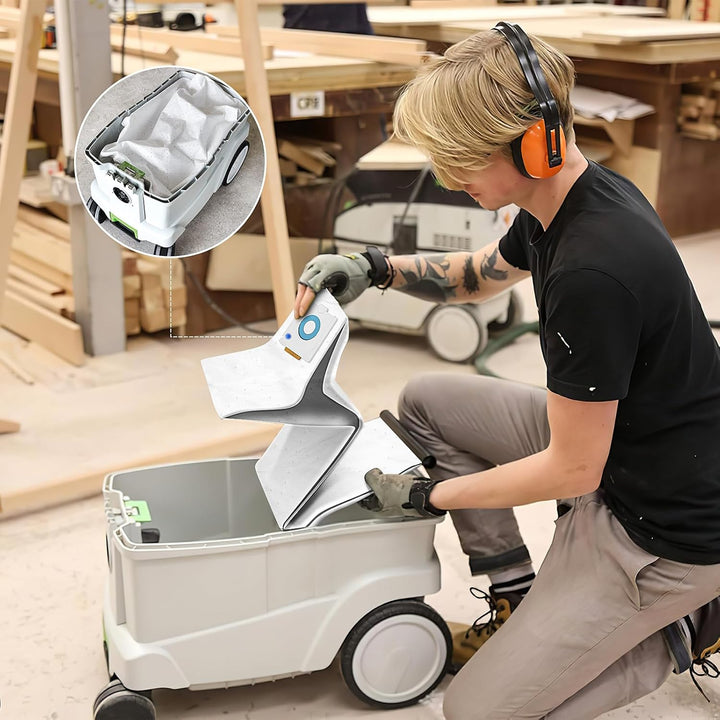 8 Stück 496187 Staubbeutel für Festool SELFCLEAN CT 26 / CTM 26 E/CTL 26 E CLEANTEC Serie Absaugmobi