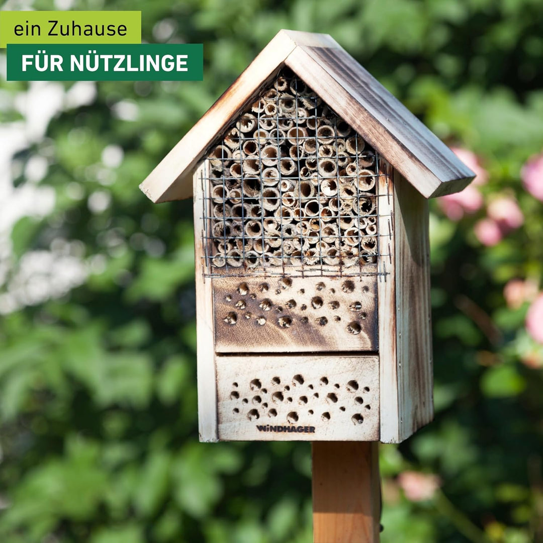 Windhager Insektenhotel ZUR POST, Insektenhaus Nistplatz Brutplatz, Schutz für viele nützliche Insek