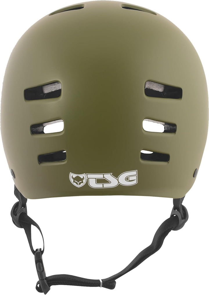 TSG Helm Evolution Solid Color L/XL (57-59cm) grün (satin olive), L/XL (57-59cm) grün (satin olive)