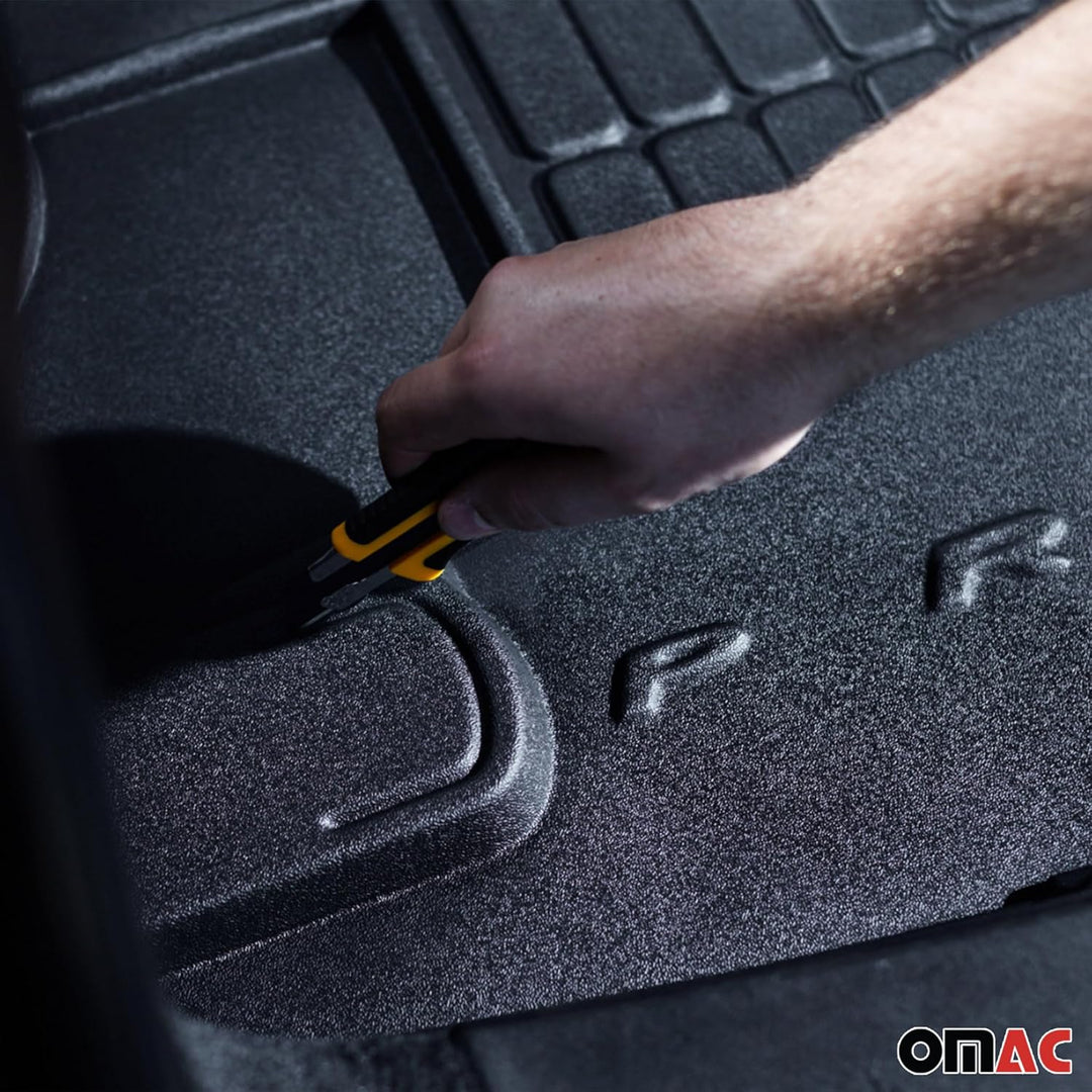 OMAC Gummi Kofferraumwanne kompatibel mit Hyundai Kona 2017-2023 TPE Laderaumwanne Schwarz