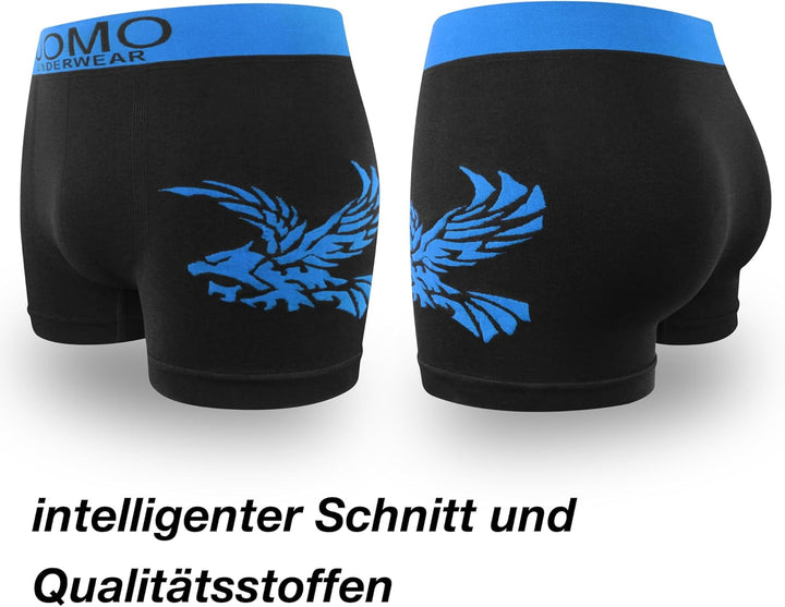 L&K 10er Pack Herren Retroshorts Boxershorts Men Mikrofaser in 10 verschiedenen Modelle 1209 S-M 120