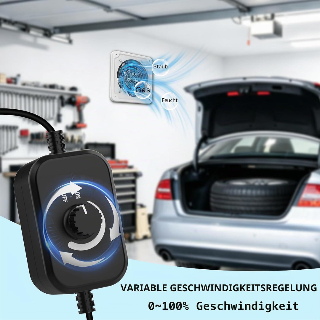 Aygrochy 150mm Regelbar Abluftventilator, DC motor Badlüfter Leiser 527m³/h,Industrielle Wandventila