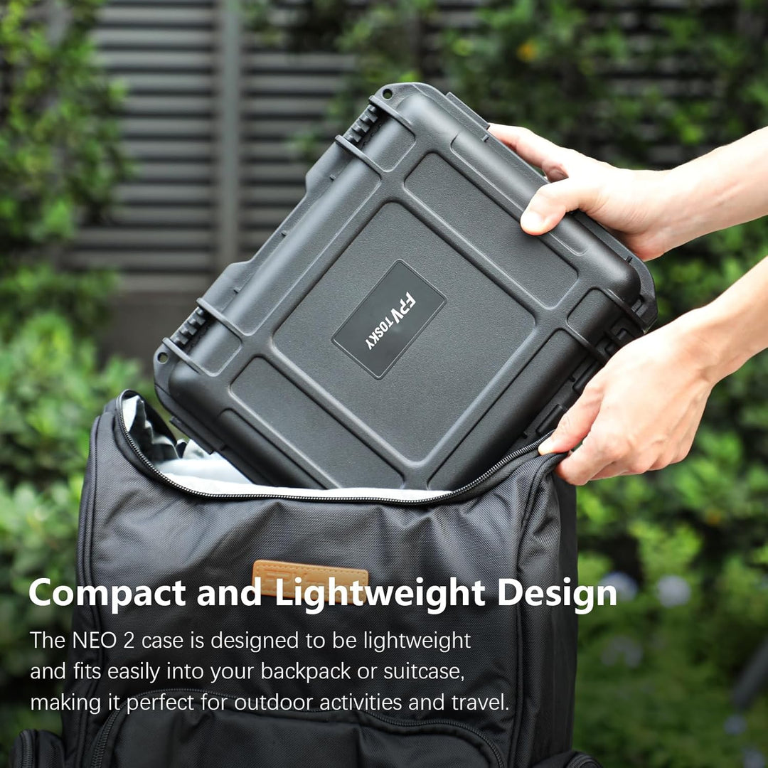 FPVtosky NEO 2 Koffer, Wasserdichter Tasche für DJI Neo 2 Fly More Combo Zubehör, Passt zu DJI RC-N3