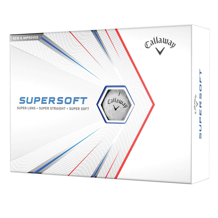 Callaway Supersoft Golf Balls 12B PK Supersoft Matte bianca, Supersoft Matte bianca