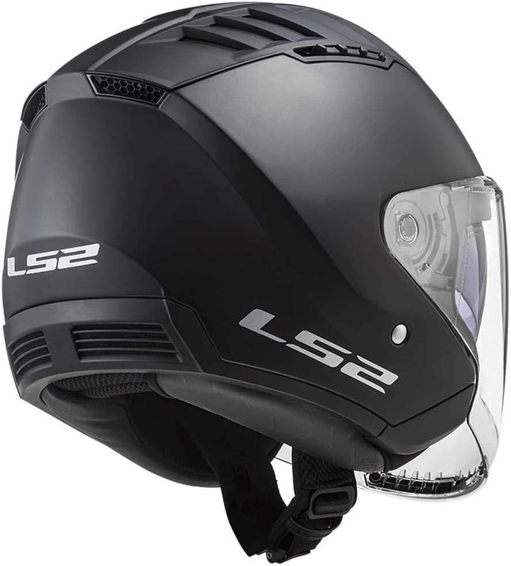 LS2, jethelm Copter, Schwarzmat, XXL XXL Schwarzmat, XXL Schwarzmat