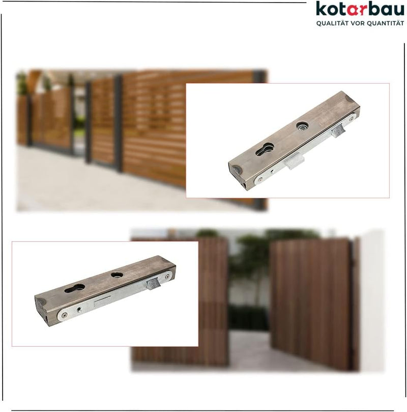 KOTARBAU Einsteckschloss mit Schlosskasten 30x50x245mm 72mm Rechts für Profilzylinder für Eingangspf