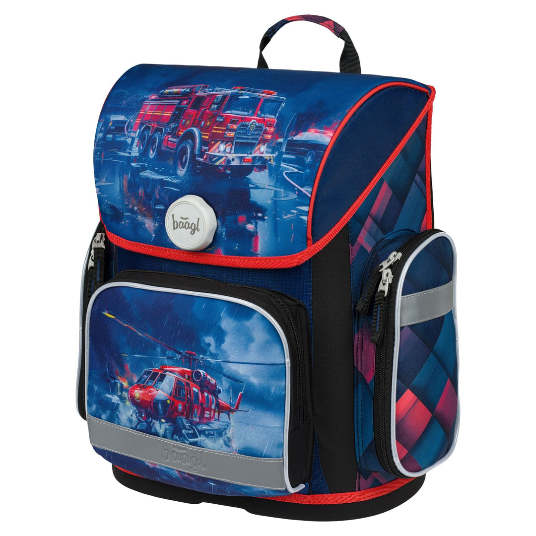 Baagl Schulranzen Jungen Mädchen für 1. Klasse, Ergo Schultasche Grundschule, Leichter Kinder Ranzen