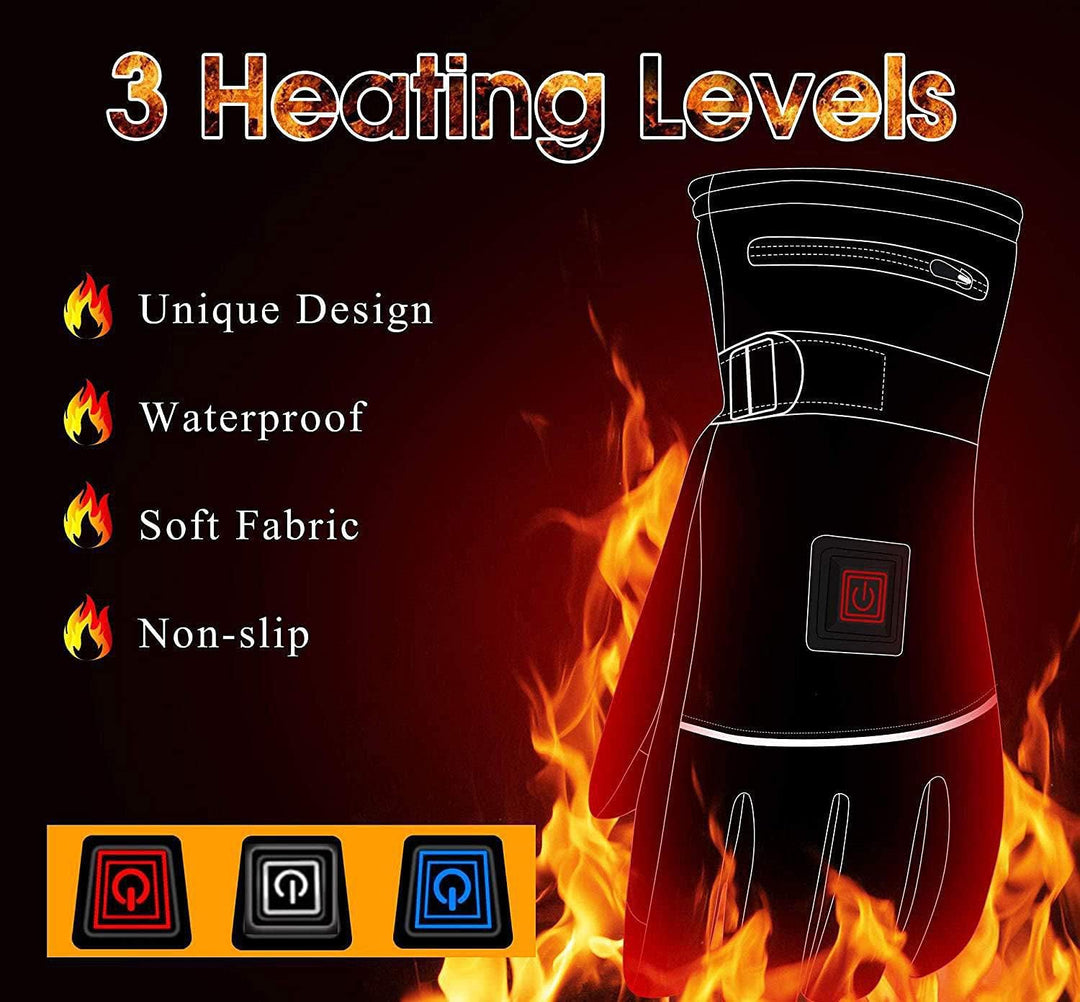 Z-YQL Touchscreen Beheizte Handschuhe Winterheizung Handwärmer für Damen Herren Skifahren Snowboarde