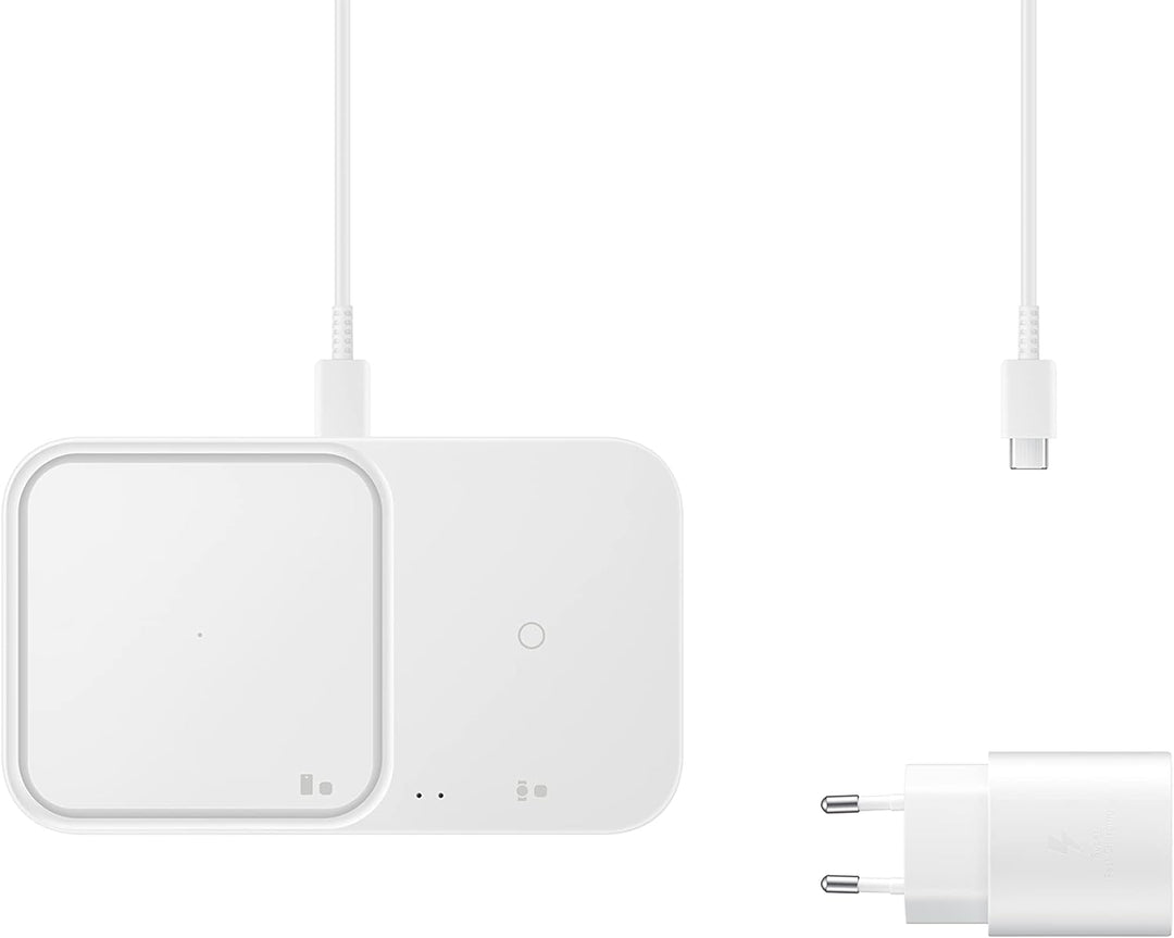 Samsung Wireless Charger Duo mit Schnellladeadapter EP-P5400T EP-P5400TWEGEU, EP-P5400TWEGEU