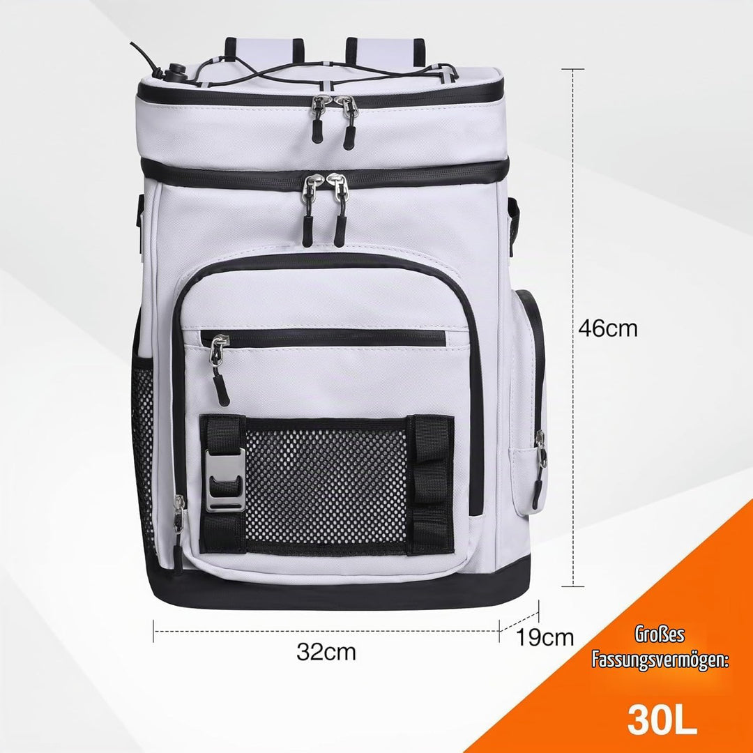 REDCAMP Kühlrucksack 30L, 16h kalt, wasserdicht, Thermo Rucksack für Strand | Isolierter Kühltasche