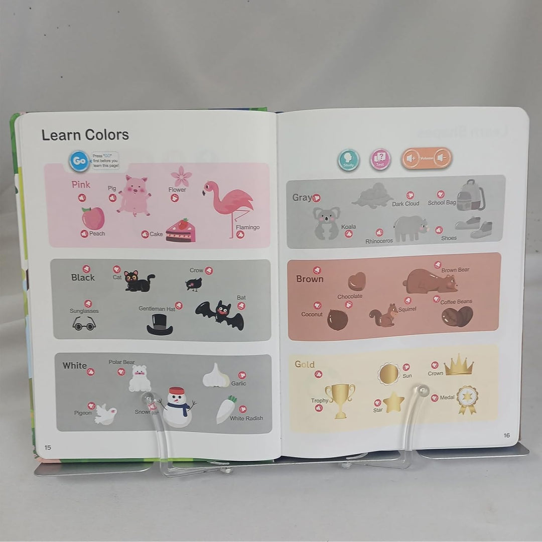 First English Words Book Sound, interaktives sprechendes Lernbuch, pädagogische Sprechbücher, Vokabe