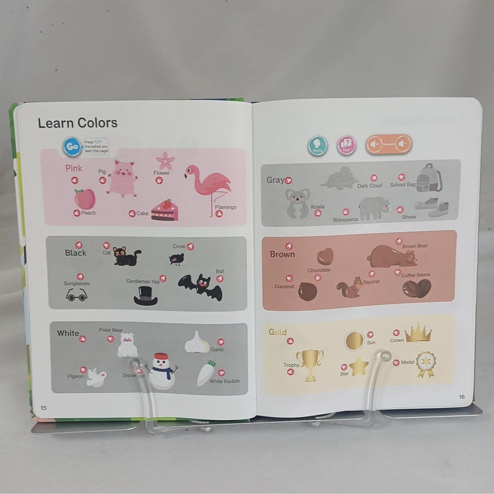 First English Words Book Sound, interaktives sprechendes Lernbuch, pädagogische Sprechbücher, Vokabe