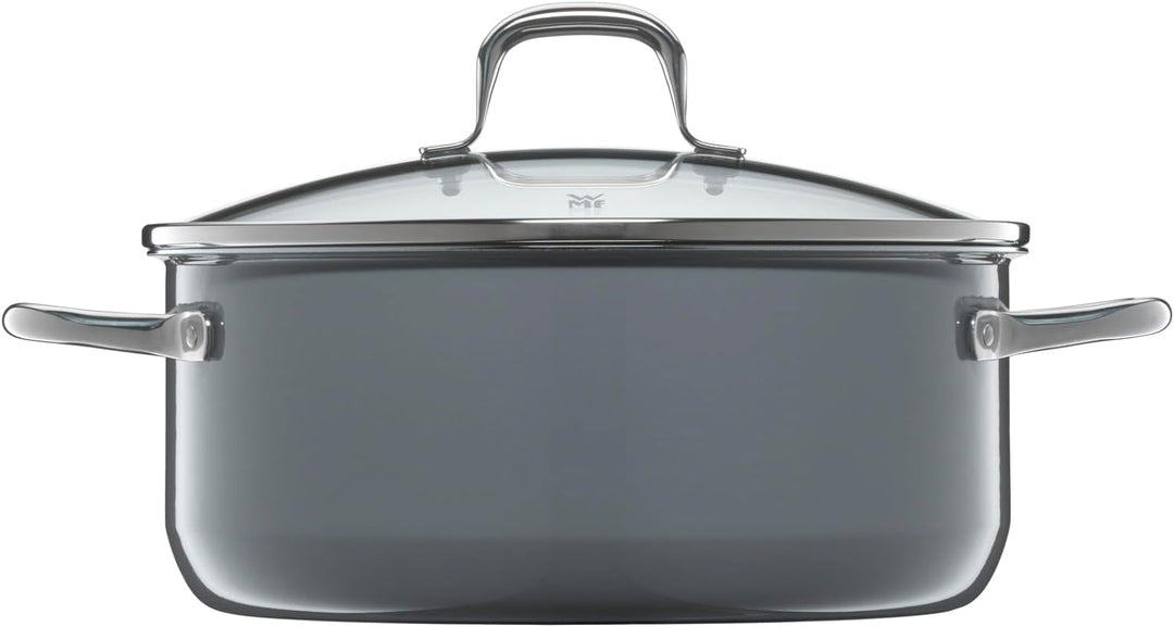 WMF Fusiontec Essential Kochtopf gross, 24 cm, Glasdeckel, Bratentopf Induktion, 4,4l, High-Tech Ker