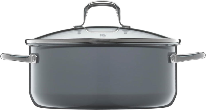 WMF Fusiontec Essential Kochtopf gross, 24 cm, Glasdeckel, Bratentopf Induktion, 4,4l, High-Tech Ker