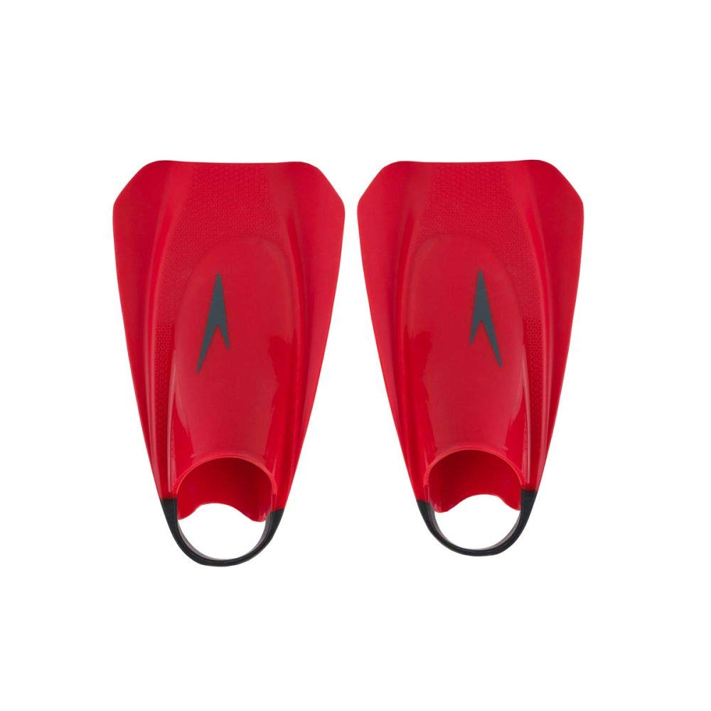 Speedo Unisex Erwachsene Fury Training Fin for Swimming Training Fin 11-12 Lava Rot/Chill Blau/Grau,
