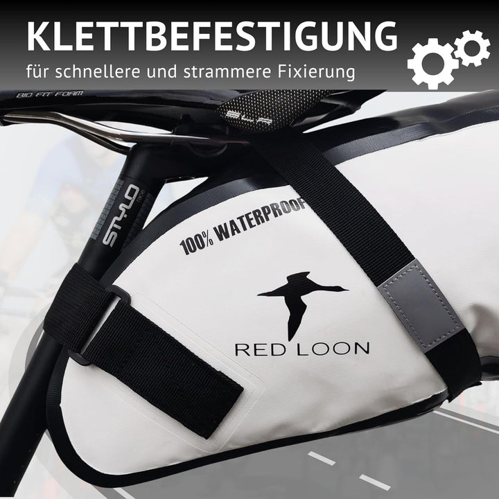 Red Loon Fahrrad Satteltasche Fahrradsitz Tasche Backloader Bike Packing - 15Ltr - wasserdicht reiss