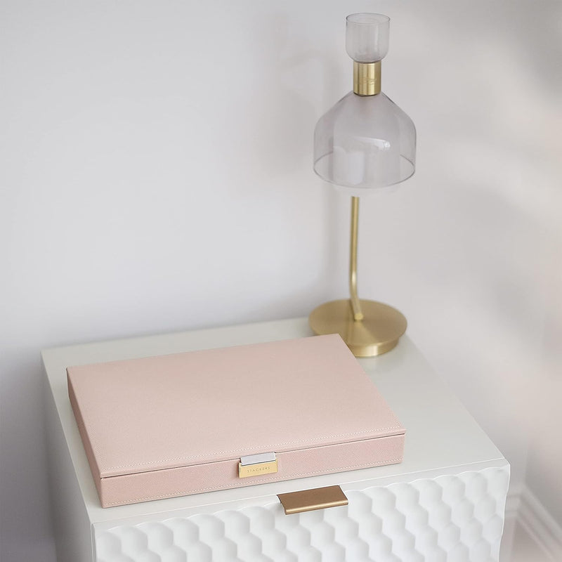 Stackers Blush Pink & Champagne Gold Supersize Jewellery Box Lid