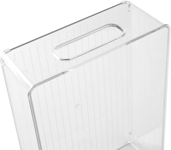 6 Stück Kühlschrank Organizer Box Set, 3 Grössen Kühlschrank Aufbewahrungsbox, Stapelbar Kühlschrank