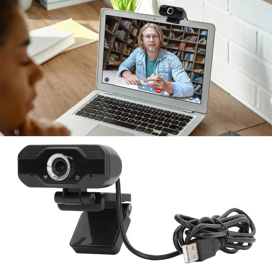USB Webkamera mit Mikrofon, Weitwinkel Webcam für den Desktop, 4K HD Autofokus Computer Webkamera fü