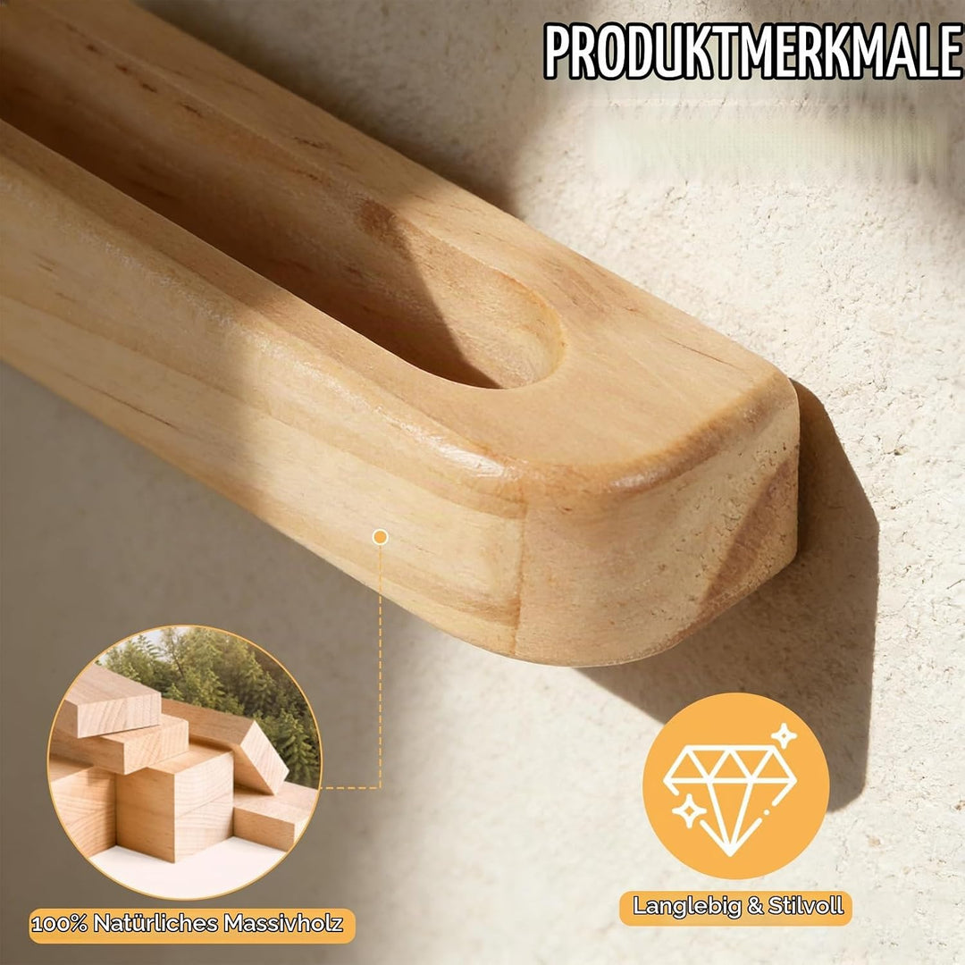 Holz Brillenhalter Wand,4PCS Sonnenbrillenaufbewahrung, Wand Brillenständer Brillenregal zum Aufhäng