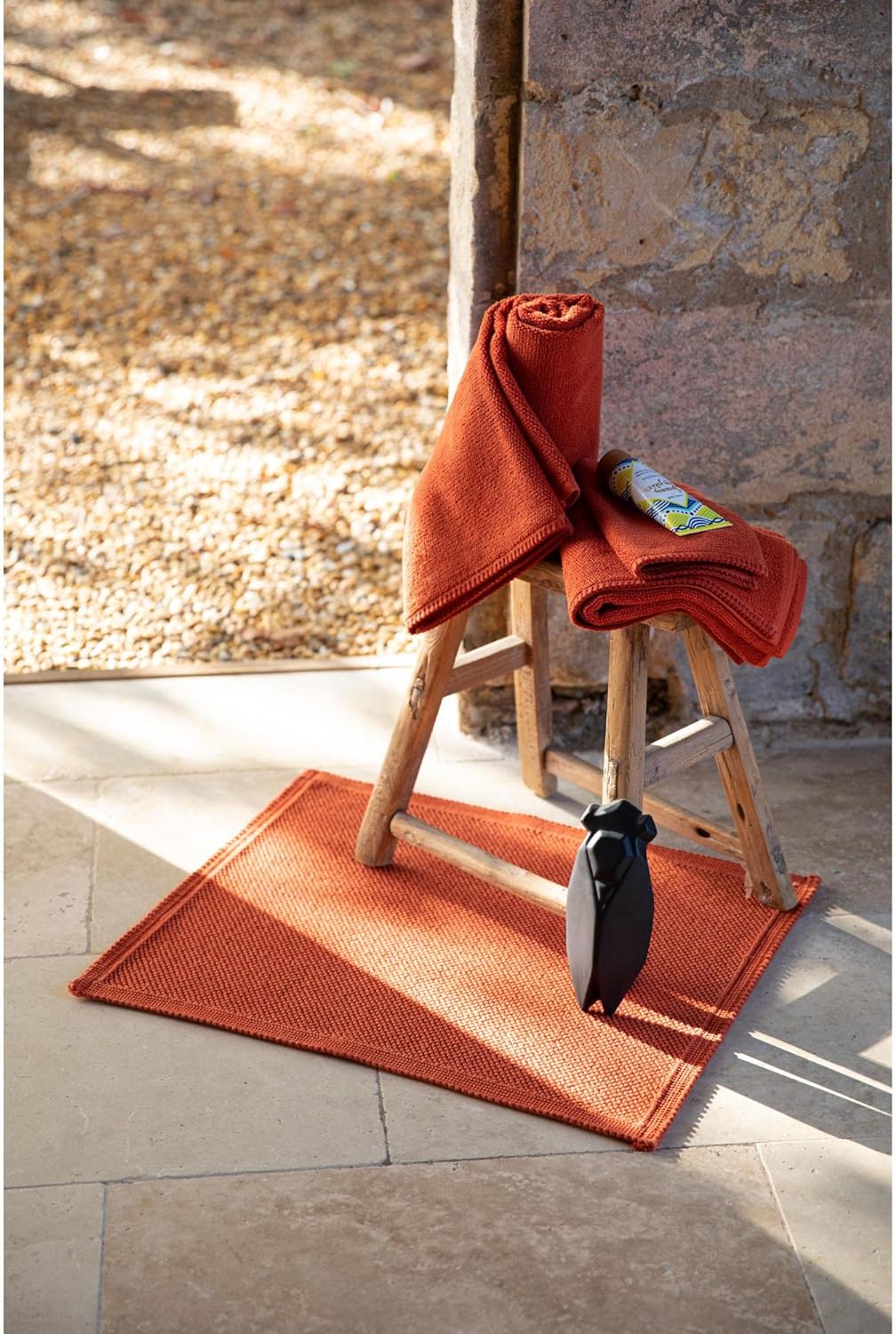 Vivaraise Tapis de bain Etia prusse 54 x 110 cm 54 X 110 Prusse, 54 X 110 Prusse