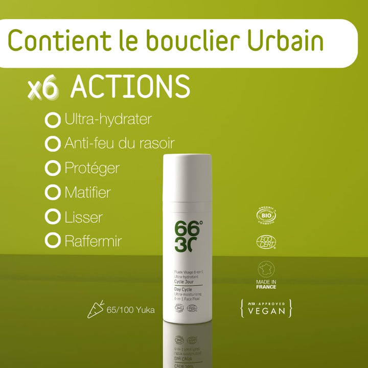 66°30 Day Cycle Ultra-moisturizing 6-in-1 Face Fluid, 1er Pack (1 x 50 ml)