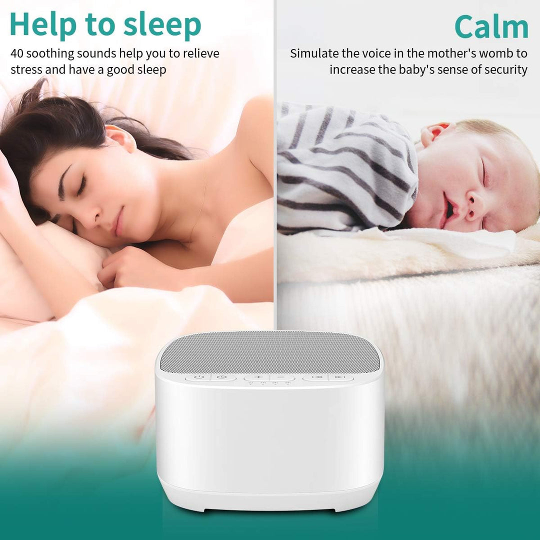 Magicteam Sleep Sound Machine with 40 Natural Soothing Sounds and Memory Function, 32 Volume Levels,