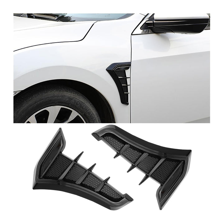 JNNJ 2Pcs Lufteinlass Schaufel Auto, Auto Lufteinlässe Aussen Dekorative, Auto Seite Luftstrom Kotfl