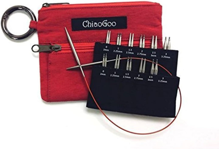 Chiaogoo - Chiaogoo Twist (5 + 8 cm, 2,00-3,25 mm) Kurz austauschbare Kreisnadel -Tipps Combo Pack -