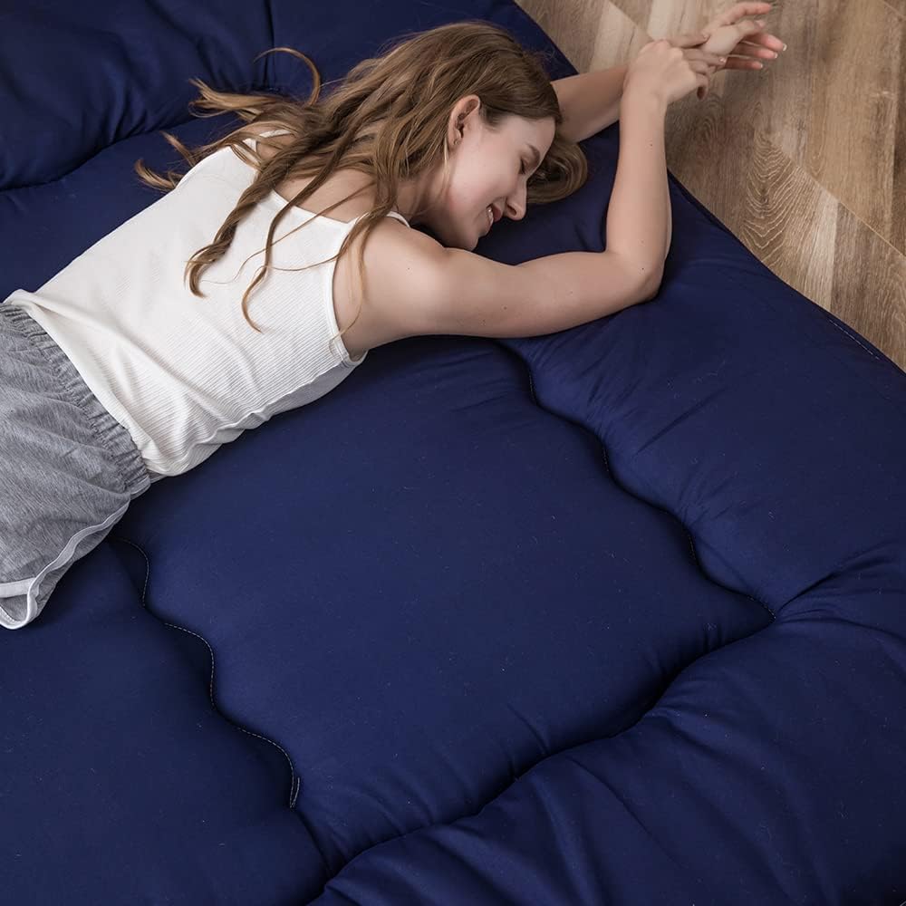 MAXYOYO Klappmatratze Futon Matratze Bodenmatratze Gepolsterte Japanische Tatami Gesteppte Bett, Dic