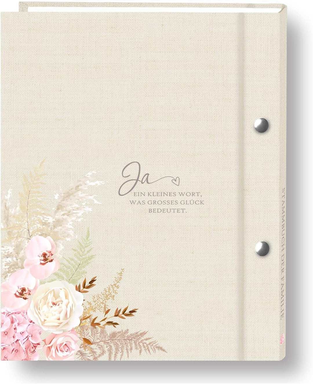 Stammbuch der Familie personalisiert Fanon beige A4 ca. 24 x 31 cm Familienstammbuch Stammbücher Han