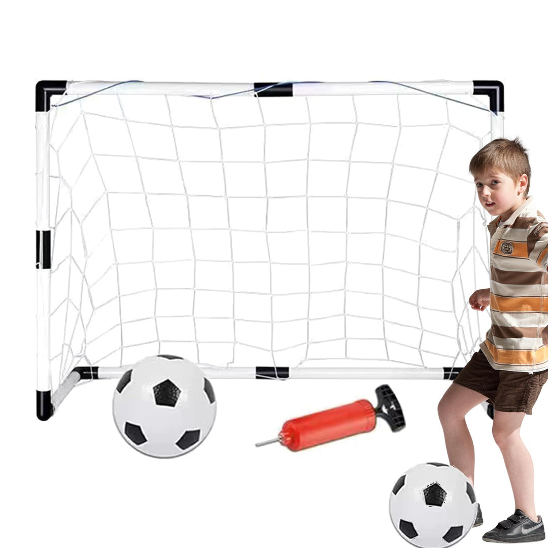 Tragbares Fussballtor - Einseitiges Rebound-Fussballtor Mit Netz, Aufblasbarem Fussball Und Luftpump