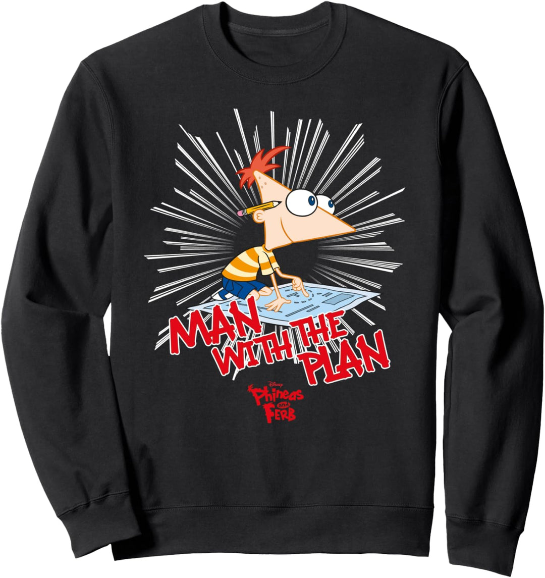 Disney Phineas und Ferb Phineas Man With The Plan Sweatshirt