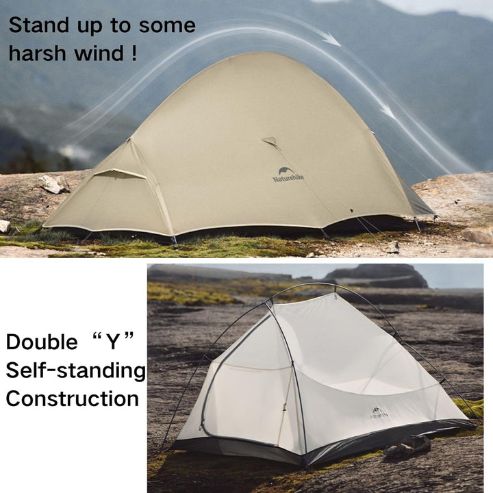 Naturehike Cloud Up Pro Zelt, 2024 Upgrade, ultraleichte Zelte, 1,75 kg (Alles Zubehör im Lieferumfa
