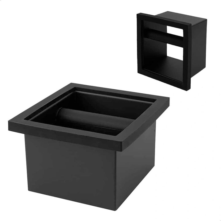 watchget Espresso-Klopfbox – Eingebaute Kaffeeklopfbox aus Edelstahl und Silikon, abnehmbare Gummist