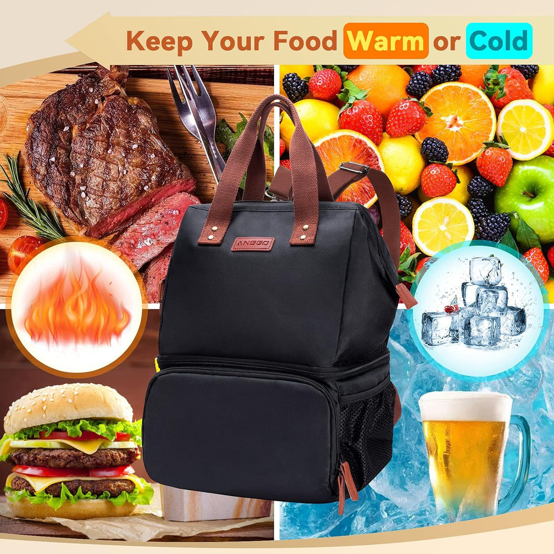 Kühltasche Picknicktasche, ANGGO Grosse Kapazität Kühlbox Lunchtasche Wasserdicht und Auslaufsicher,