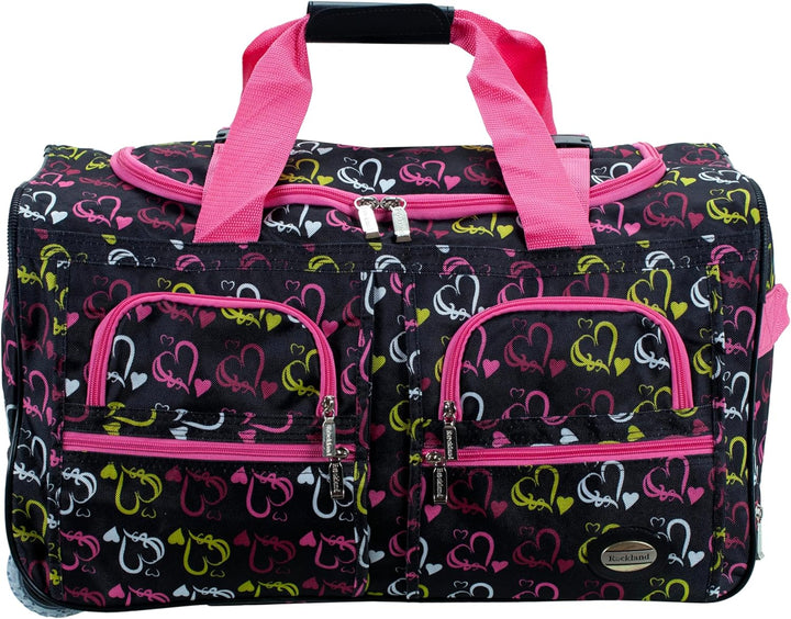 Rockland Melbourne Hardside erweiterbares Gepäck mit Rollen, Herz1, 22" 55,9 cm (22 zoll) Herz1, 55,