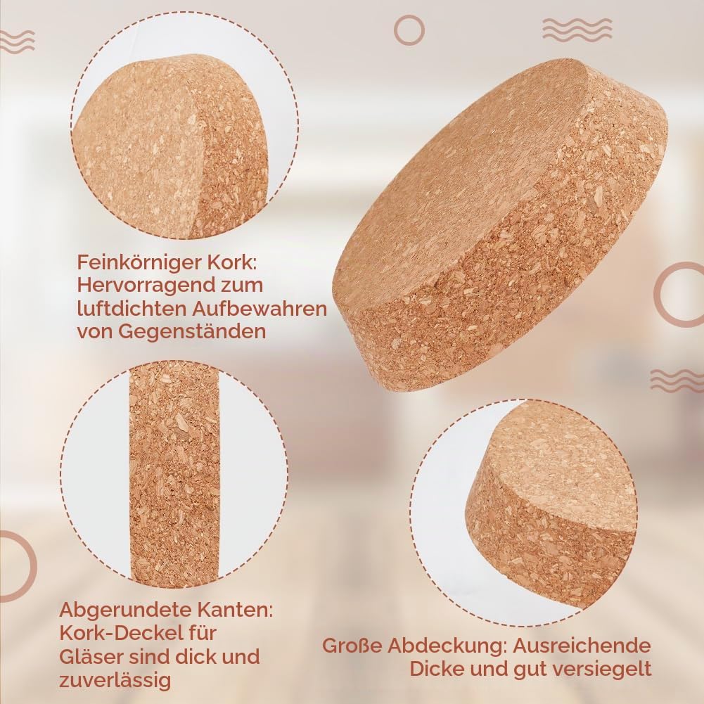OLYCRAFT 2 Stück Grosse Konische Korken Holzkorken Deckel Flaschendeckel Korken 12~14 cm Weinflasche