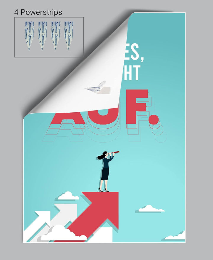 wandmotiv24 Poster als Wanddeko, Grösse Din A0, Gib Alles nur Nicht auf, Himmel, Wolken, Moderne Wan