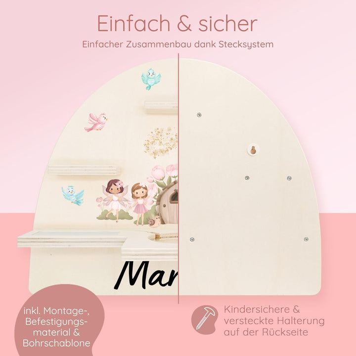 Personalisiertes Tonie Regal für Kinderzimmer - Magnetisches Toniebox Regal für Toniebox & Figuren m