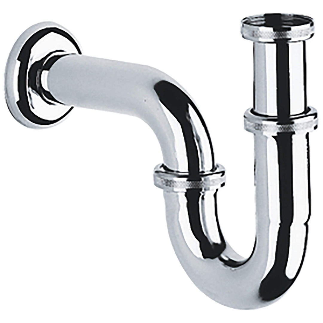 GROHE Röhren- Geruchsverschluss (für Waschtische, Wandmontage, Schubrosette, langlebig), chrom, 2894