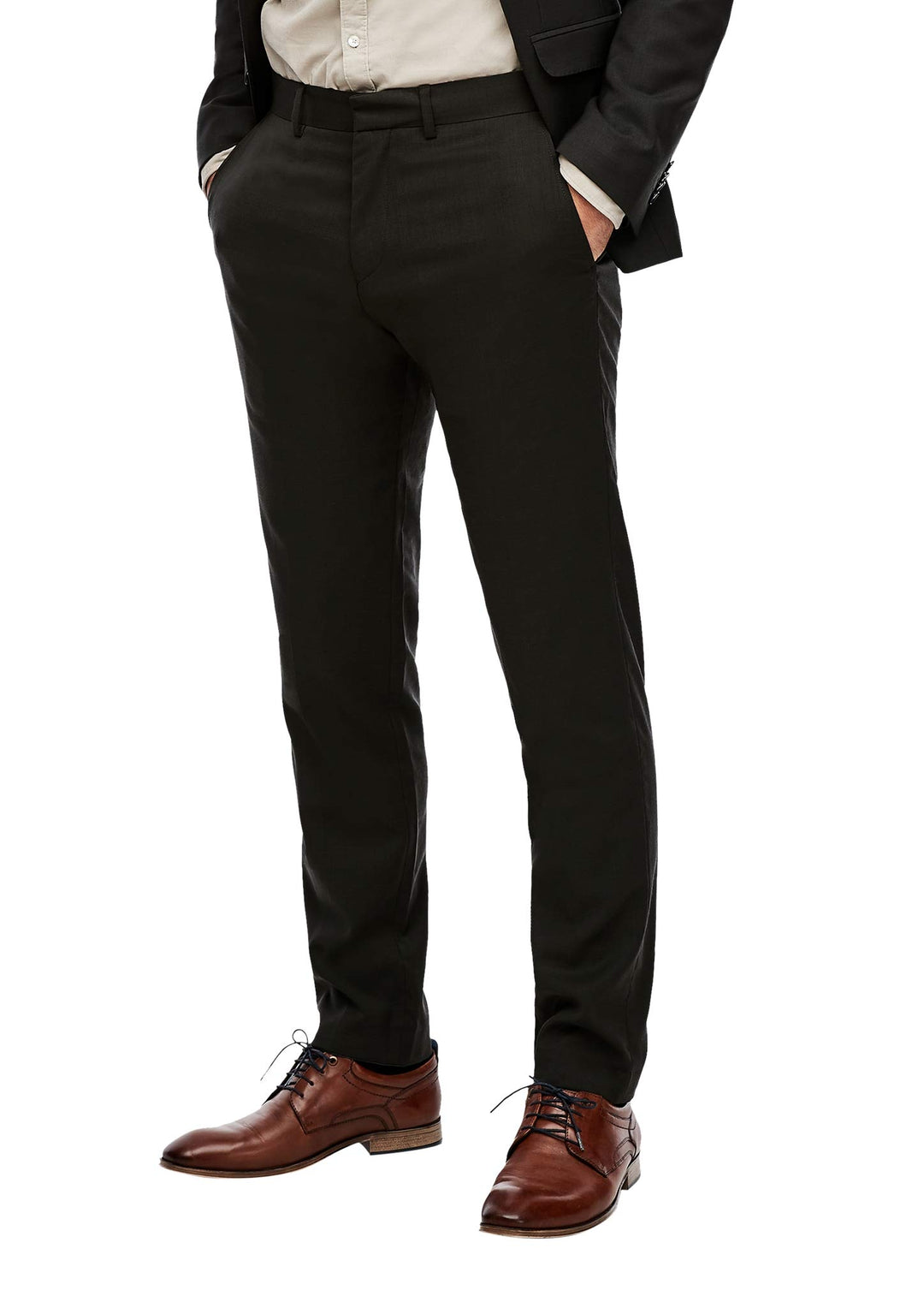 s.Oliver BLACK LABEL Herren Business-Hose 98 Anthrazit Grey, 98 Anthrazit Grey