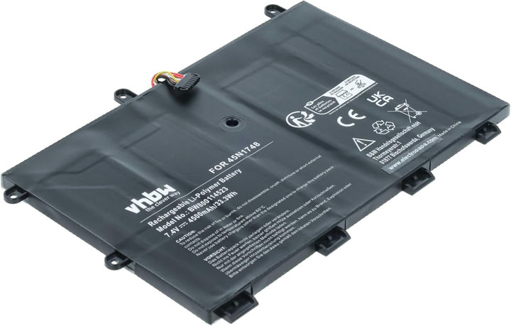 vhbw Akku kompatibel mit Lenovo ThinkPad 11e (20DA-A0009AU), 11e (20DA-A000AAU) Notebook (4500mAh, 7