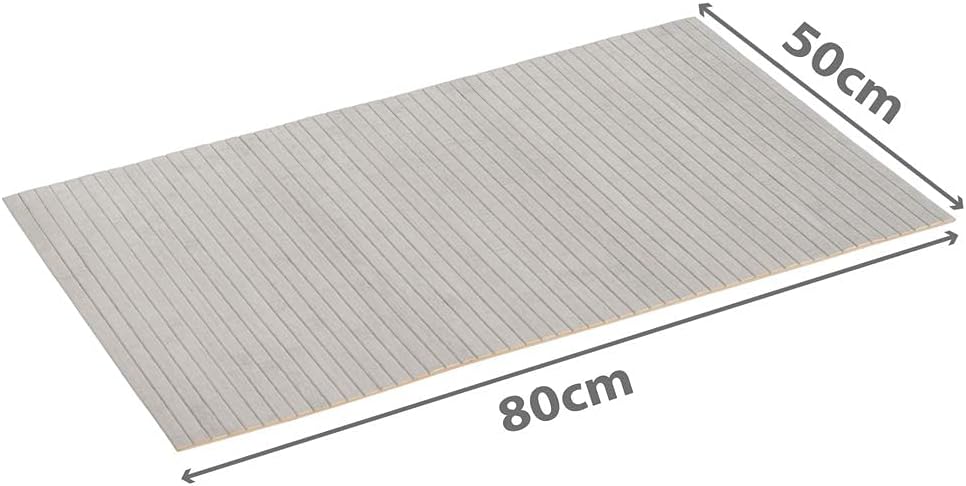 PANA Bambus Badematte • Bambusmatte waschbar • Holz Läufer Badezimmer • 100% Bambus • Grösse: 50x80c